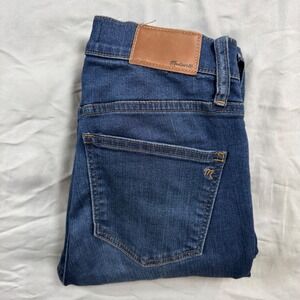 Madewell Roadtripper Jeans Women's 26 High Rise Straight Leg Dark Wash Denim